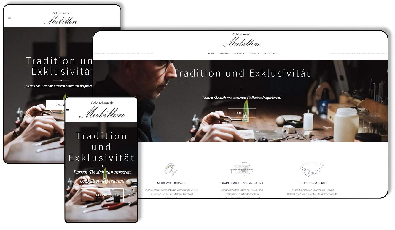 Webseiten Relaunch Goldschmiede Mabillon